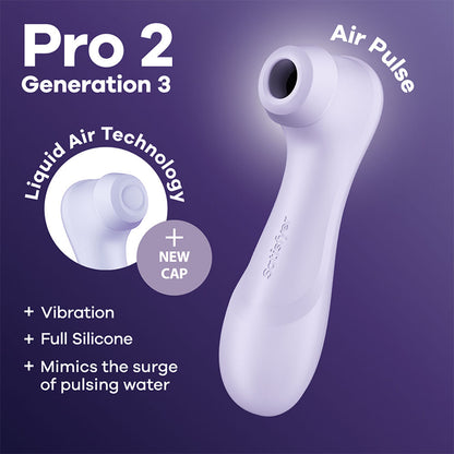 Satisfyer Pro 2 Generation 3 Clitoral Stimulator - Purple
