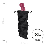 Satisfyer Treasure Bag XLarge - Black - Black XL Toy Storage Bag - Image 2