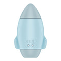 Satisfyer Mission Control - Blue - Blue USB Rechargeable Vibrating Air Pulse Stimulator