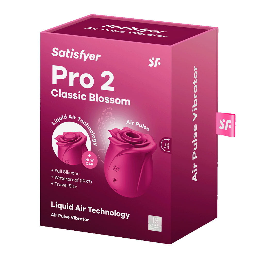 Satisfyer Pro 2 Classic Blossom packaging on a white background