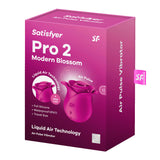 Satisfyer Pro 2 Modern Blossom - Modern Pink USB Rechargeable Air Pulse Rose Stimulator - Image 8