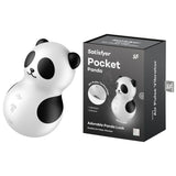 Satisfyer Pocket Panda - Black USB Rechargeable Air Pulse Stimulator - Image 1
