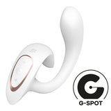 Satisfyer G For Goddess 1 - White - White USB Rechargeable Vibrator with Clit Stim - Image 2