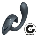 Satisfyer G For Goddess 1 - Dark Grey - Dark Grey USB Rechargeable Vibrator with Clit Stim - Image 2