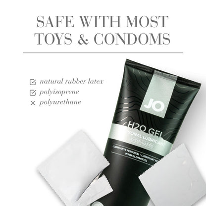 JO H2O Gel Original Lube - 120 mL - Thick Water Based Lubricant - 120 ml Tube