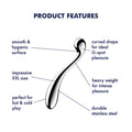 Satisfyer Star Force 4 - Chrome Steel 26 cm Dildo