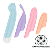 Satisfyer Playful Four - USB Rechargeable Vibrator with 4 Interchangeable - Image 2