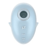 Satisfyer Cutie Ghost - Blue - Blue USB Rechargeable Air Pulse Stimulator - Image 4