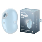 Satisfyer Cutie Ghost - Blue - Blue USB Rechargeable Air Pulse Stimulator - Image 1