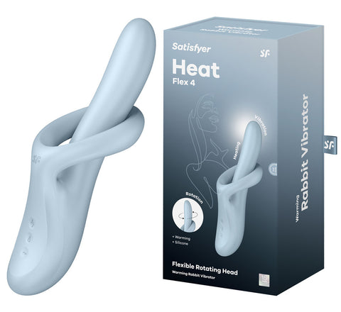 Satisfyer Heat Flex 4 - Blue - Blue USB Rechargeable Heating Vibrator - Image 1