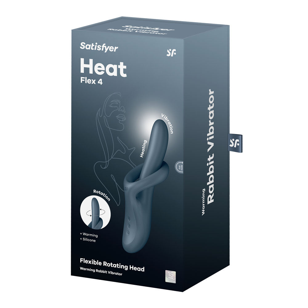Satisfyer Heat Flex 4 - Grey USB Rechargeable Heating Vibrator