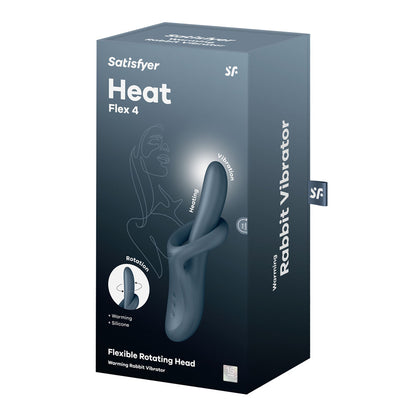 Satisfyer Heat Flex 4 - Grey USB Rechargeable Heating Vibrator