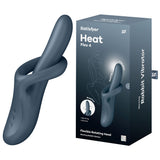 Satisfyer Heat Flex 4 - Grey - Grey USB Rechargeable Heating Vibrator - Image 1