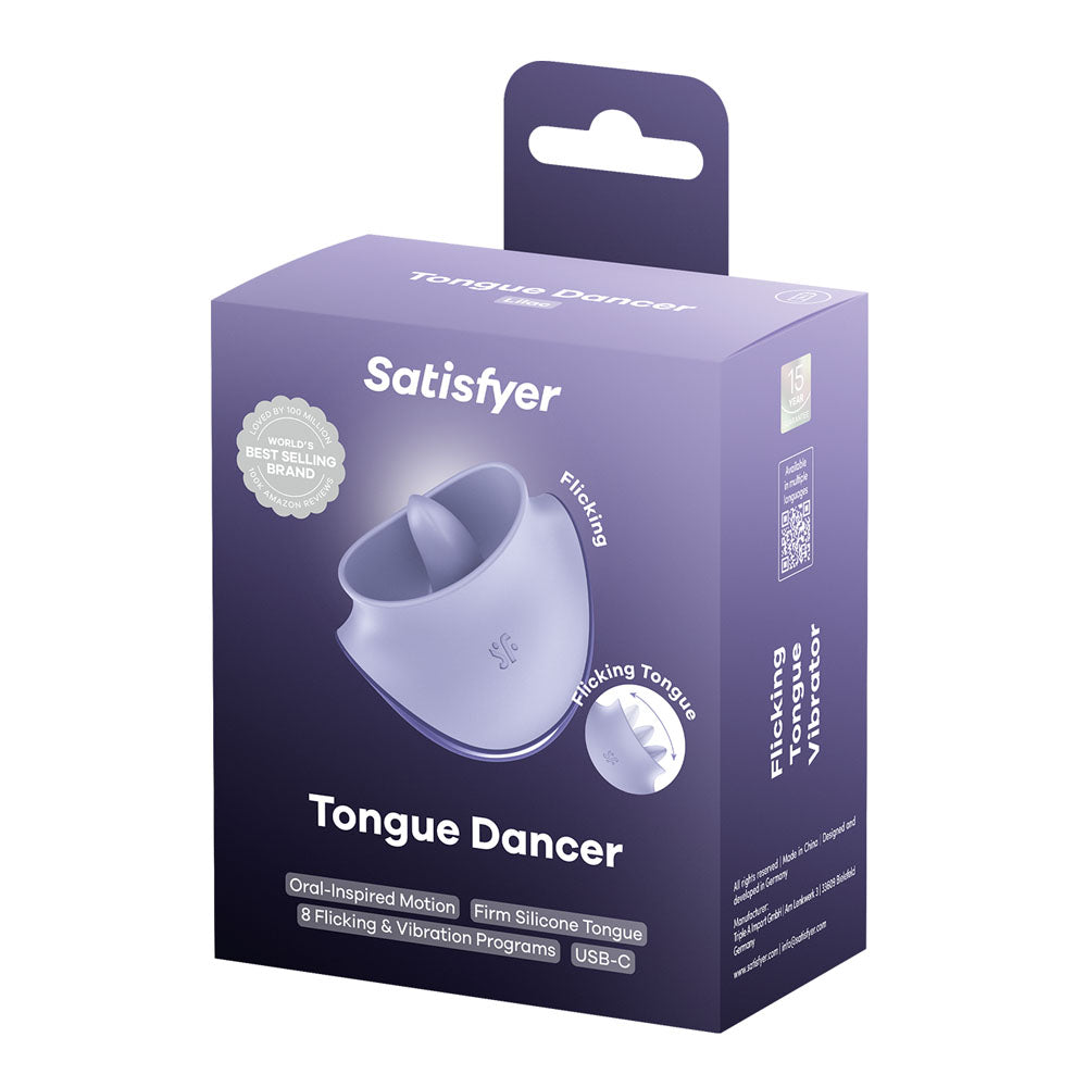Satisfyer Tongue Dancer - Purple USB Rechargeable Flicking Stimulator
