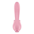 Satisfyer Tongue Genius - Pink USB Rechargeable Vibrator with Flicking Clit Stimulator