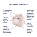 Satisfyer Mochi - Beige - Beige USB Rechargeable Air Pulse Stimulator