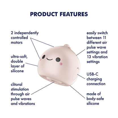 Satisfyer Mochi - Beige USB Rechargeable Air Pulse Stimulator