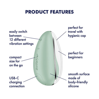 Satisfyer Drop To Go Clitoral Stimulator USB Rechargeable Design