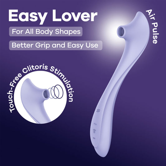 Satisfyer Easy Lover - Purple USB-C Rechargeable Air Pulse Clitoral Stimulator