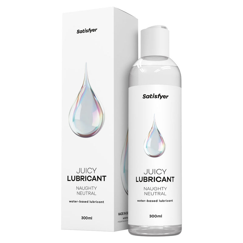 Satisfyer Juicy Lubricant 300 ml Naughty Neutral - Unscented Water Based Lubricant - 300 ml Bottle