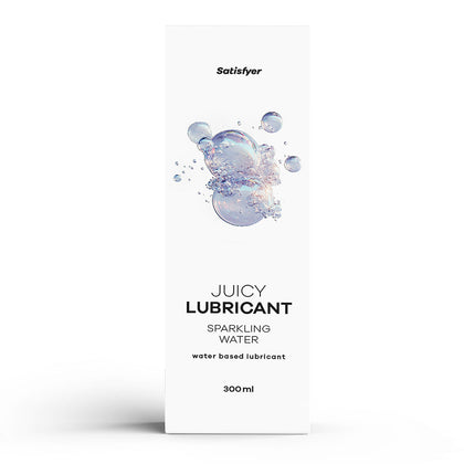 Satisfyer Juicy Lubricant 300 ml Sparkling Water - Tingling Water Based Lubricant - 300 ml Bottle