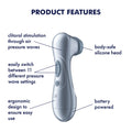 Satisfyer Pro 2 - Blue - Battery Series - Blue Touch-Free Clitoral Stimulator