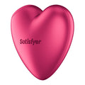 Satisfyer Cutie Heart - Battery Operated - Pink Air Pulsation Stimulator with Vibration
