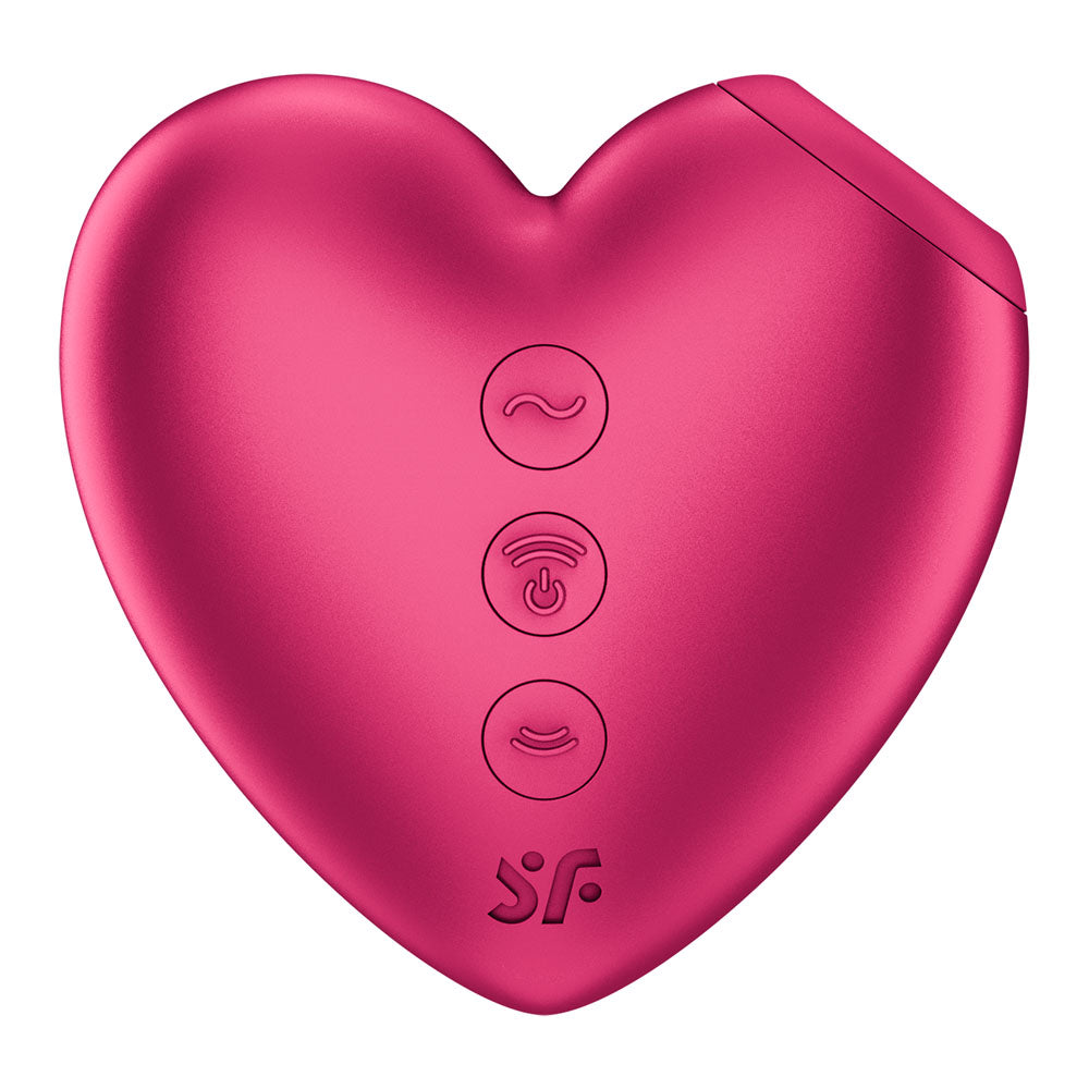 Satisfyer Cutie Heart - Battery Operated - Pink Air Pulsation