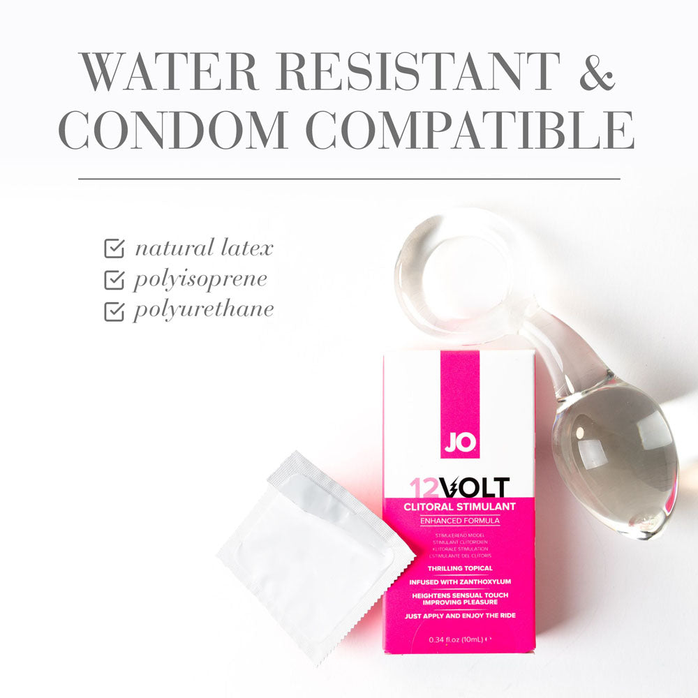 JO 12 Volt Clitoral Stimulant - 10 ml - Stimulating Gel for Women