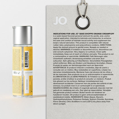 JO Bake Shoppe - Orange Creampuff Flavoured Water Based Lubricant - 60
