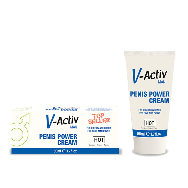 HOT V-activ Penis Power Cream - Enhancer Cream for Men - 50 ml Tube - Image 1