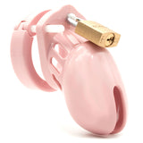 CB-6000S Chastity Cock Cage Kit - Pink - Pink 2.5 Inch Cock Cage Kit - Image 2
