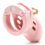 CB-6000S Chastity Cock Cage Kit - Pink - Pink 2.5 Inch Cock Cage Kit - Image 4