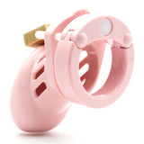 CB-6000S Chastity Cock Cage Kit - Pink - Pink 2.5 Inch Cock Cage Kit - Image 5