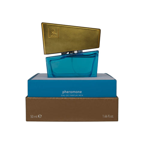 Shiatsu Pheromone Eau De Parfum Men - Light Blue - Pheromone Fragrance for Men - 50 ml - Image 1