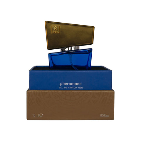 Shiatsu Pheromone Eau De Parfum Men - Dark Blue - Pheromone Fragrance for Men - 15 ml - Image 1