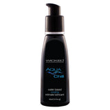 Wicked Aqua Chill - Cooling Water Based Lubricant - 60 ml (2 oz) Bottle - Image 1