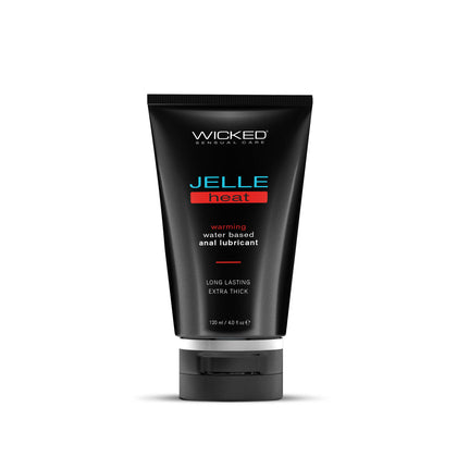 Wicked Jelle Heat - Warming Water Based Anal Lubricant - 120 ml (4 oz) Bottle