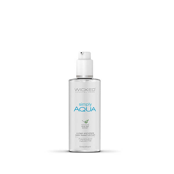 Wicked Simply Aqua - Water Based Lubricant - 70 ml (2.3 oz) Bottle - Image 1