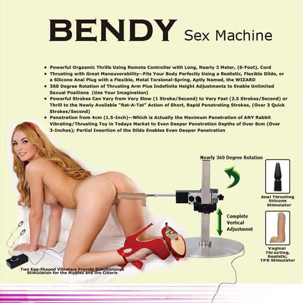 Bendy Sex Machine - Mains Powered Sex Machine - Image 1