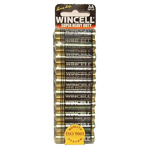 Wincell AA Super Heavy Duty Batteries - Super Heavy Duty Batteries - AA 10 Pack - Image 1