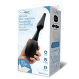 AquaClean Silicone 1-Way Valve Douche Set with Butt Plug Nozzle - 150 ml Capacity with Free Travel Douche Included - Image 1