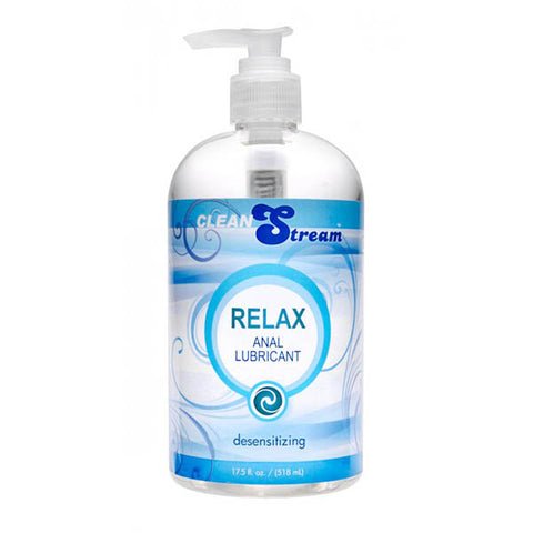 CleanStream Relax Anal Lubricant - Desensitising Lubricant - 518 ml (17.5 oz) Pump Bottle - Image 1
