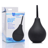 CleanStream Thin Tip Silicone Enema Bulb - Black Unisex Douche - Image 1