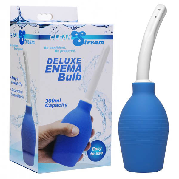 CleanStream Deluxe Enema Bulb - Blue Unisex Douche - Image 1