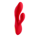Adam & Eve EVE'S BIG AND CURVY G - Red 19.8 cm USB Rechargeable Rabbit Vibrator - Image 9