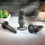 Adam & Eve ANAL ROCKETS TRAINER SET - Black Butt Plugs - Set of 3 Sizes - Image 4