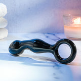 Adam & Eve ADAMS GLASS PROSTATE MASSAGER - Black Glass 16.6 cm Prostate Massager - Image 3