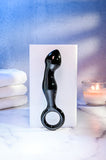 Adam & Eve ADAMS GLASS PROSTATE MASSAGER - Black Glass 16.6 cm Prostate Massager - Image 5