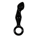 Adam & Eve ADAMS GLASS PROSTATE MASSAGER - Black Glass 16.6 cm Prostate Massager - Image 7